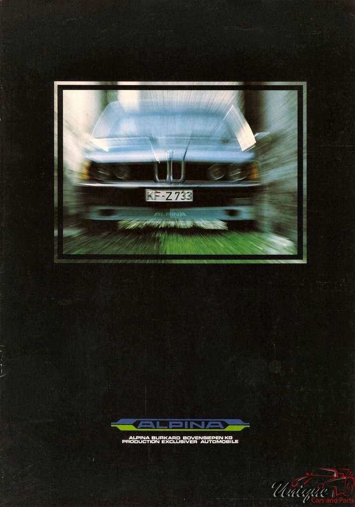 1982 BMW Alpina Brochure